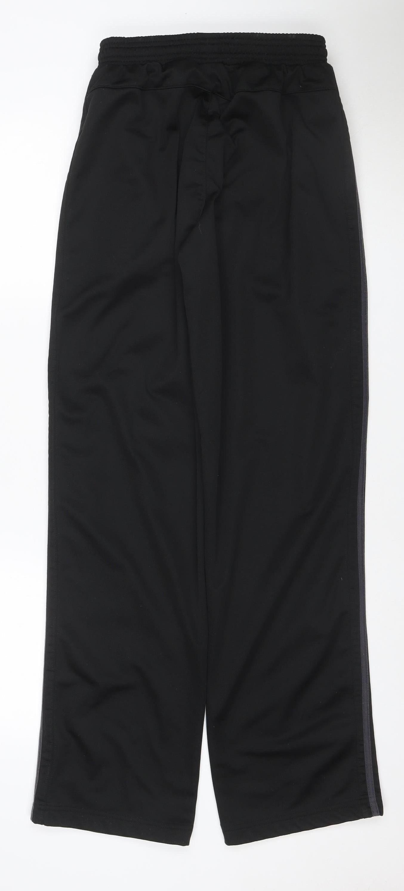 Lonsdale Men's Black S Track Pants Elastic Waist Zip Pockets