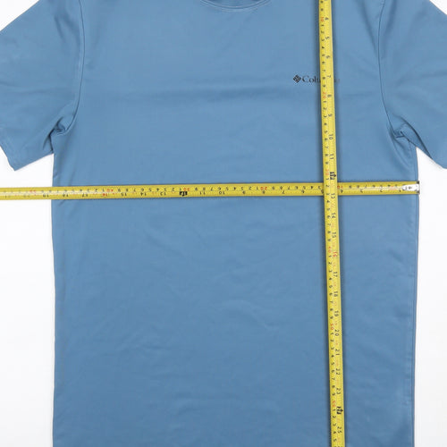 Columbia Men’s Blue S Logo Performance Crew Neck T-Shirt