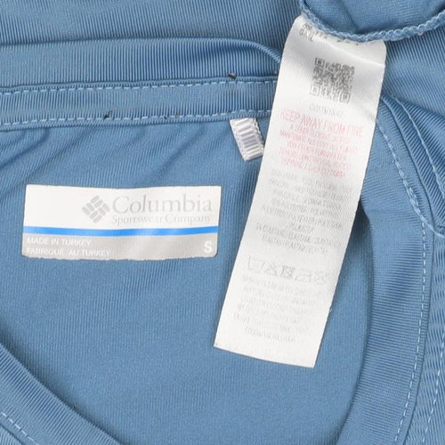 Columbia Men’s Blue S Logo Performance Crew Neck T-Shirt