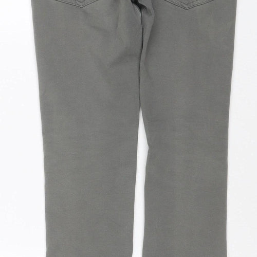 iDO Teens Grey Size 32 Straight Jeans 5-Pocket Mid Rise