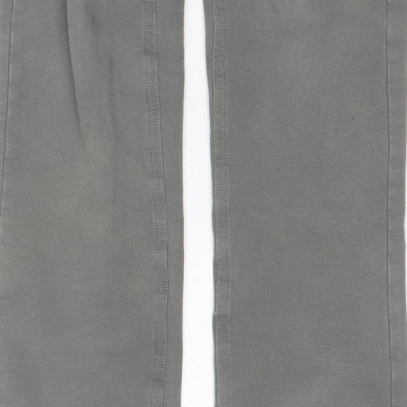 iDO Teens Grey Size 32 Straight Jeans 5-Pocket Mid Rise