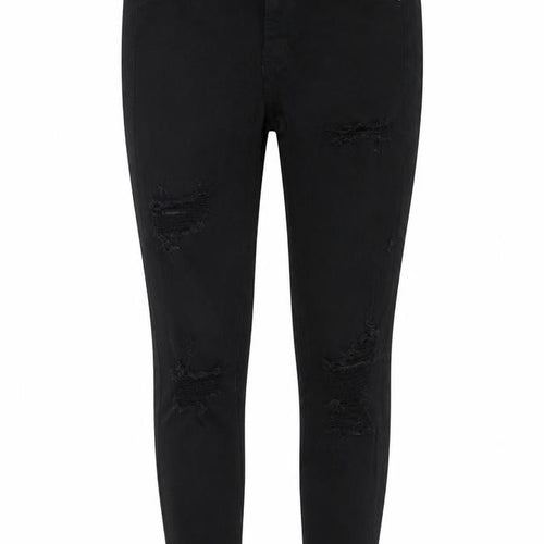 Topshop Jamie Women’s Black UK 6 Petite High Rise Distressed Skinny Jeans