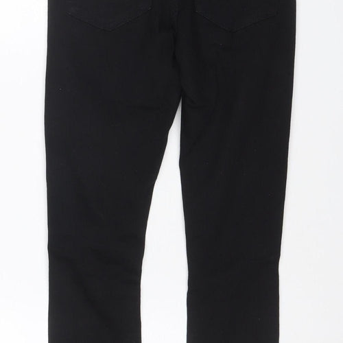 Topshop Jamie Women’s Black UK 6 Petite High Rise Distressed Skinny Jeans