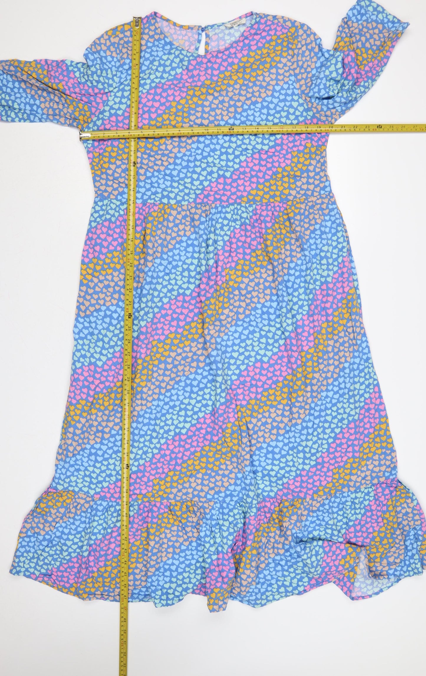 Sugarhill Brighton Women’s Multicoloured Heart Maxi Dress UK 12