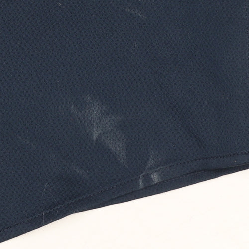 Reiss Women Blue UK 8 Long Sleeve Balloon Sleeve Back Button Blouse