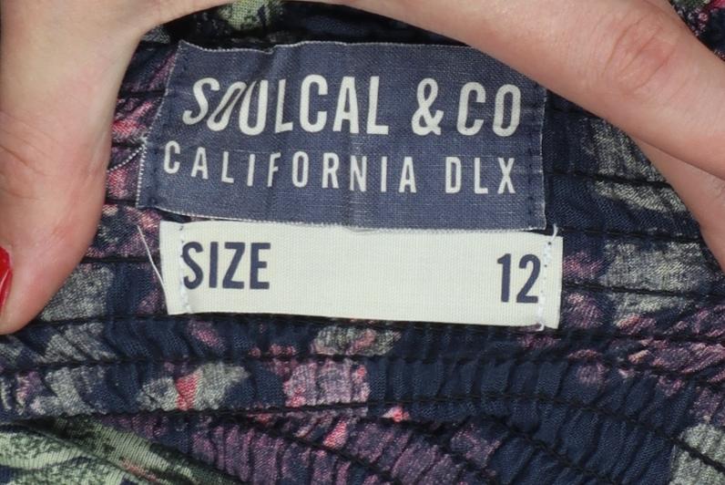 SoulCal & Co Women Multicoloured Size 12 Floral Maxi Dress
