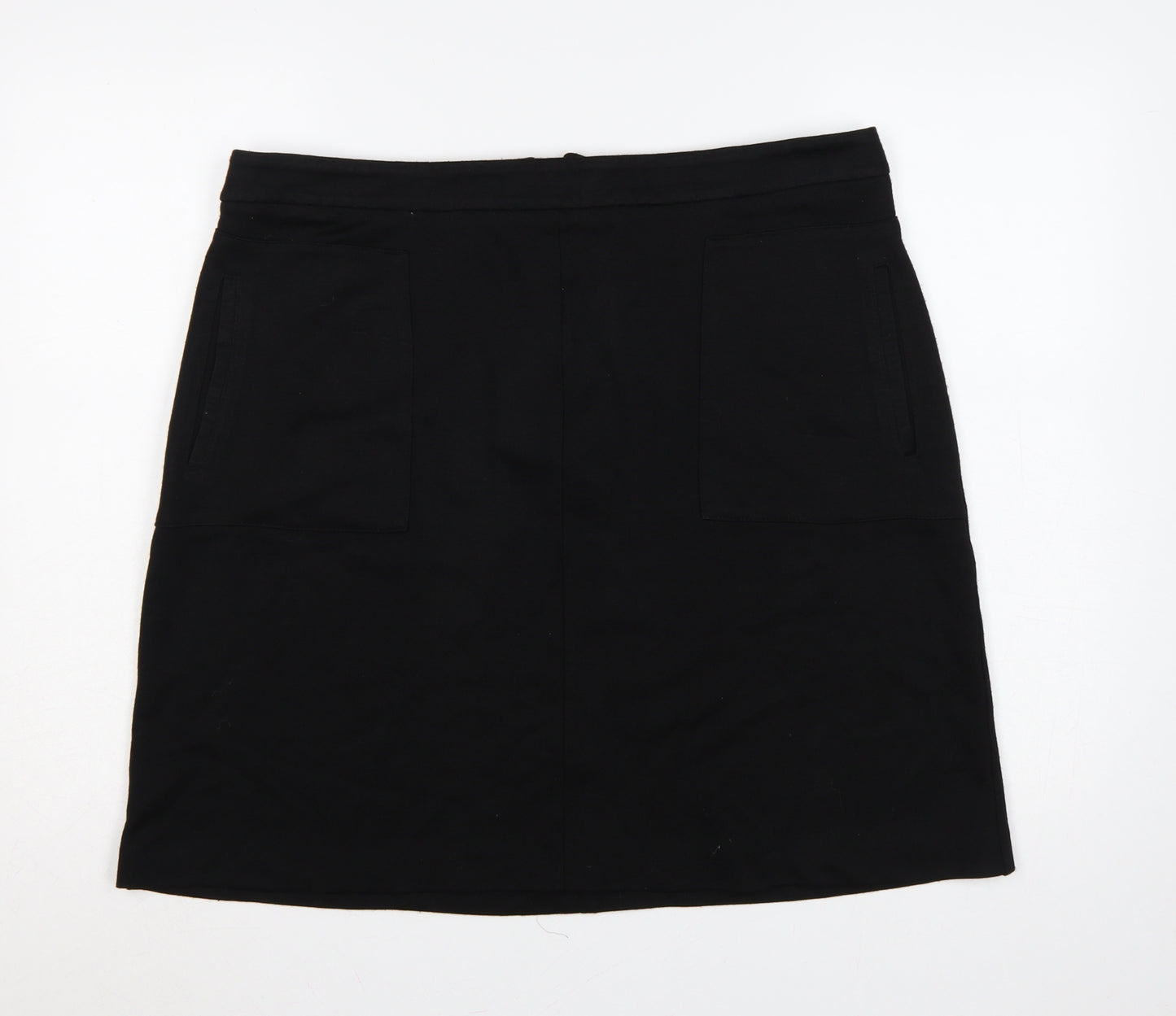 Roman Women Black Size 20 Knee Length Pencil Skirt Pockets Zip