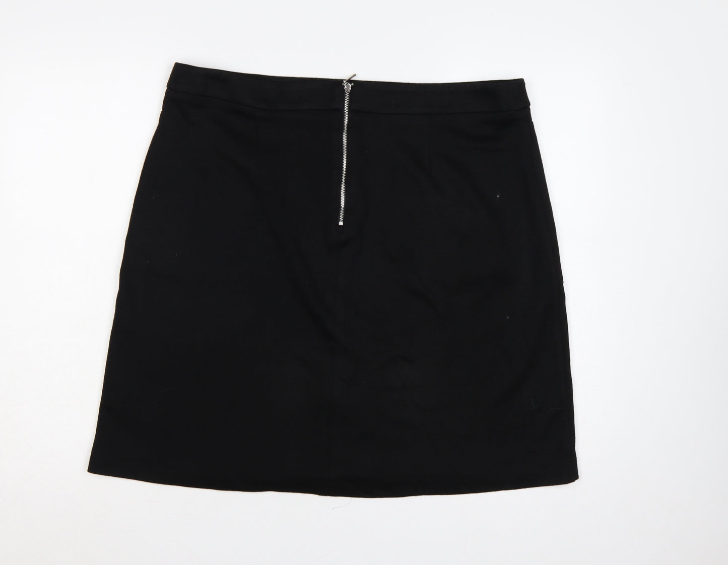 Roman Women Black Size 20 Knee Length Pencil Skirt Pockets Zip