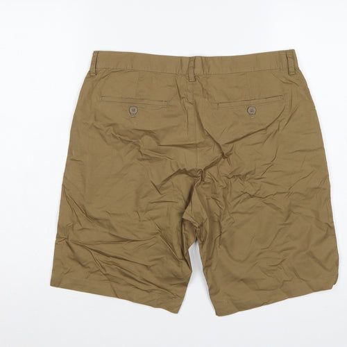 H&M Men’s Beige Slim Fit Chino Shorts W33 Cotton Stretch