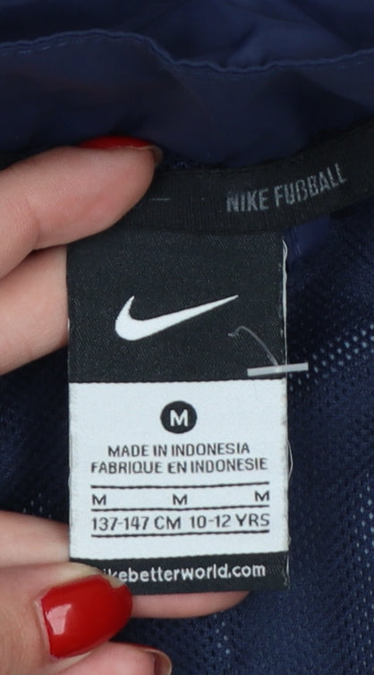 Nike Boys Blue 11-12 Years Football Full Zip Track Jacket