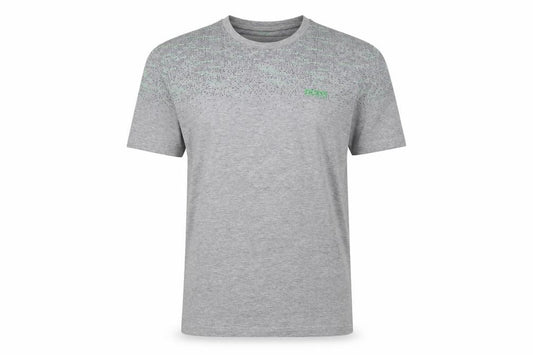 Hugo Boss Men’s Grey Green Logo Graphic Crew Neck T-Shirt Size S