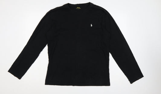 Polo Ralph Lauren Men’s Black L Long Sleeve Crew Neck Logo T-Shirt