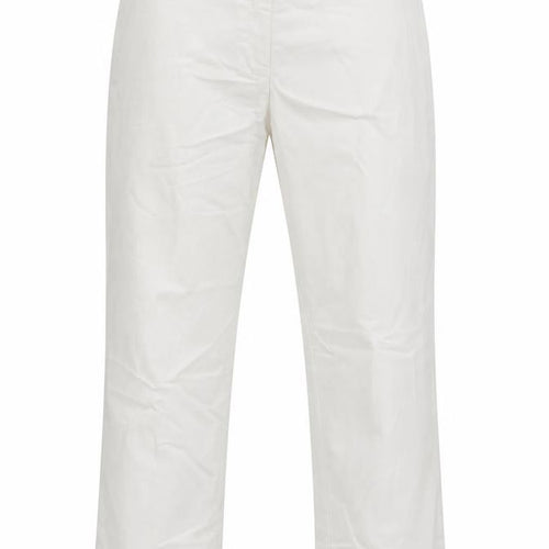 Dunnes Women White M Straight Leg Trousers Smart Casual