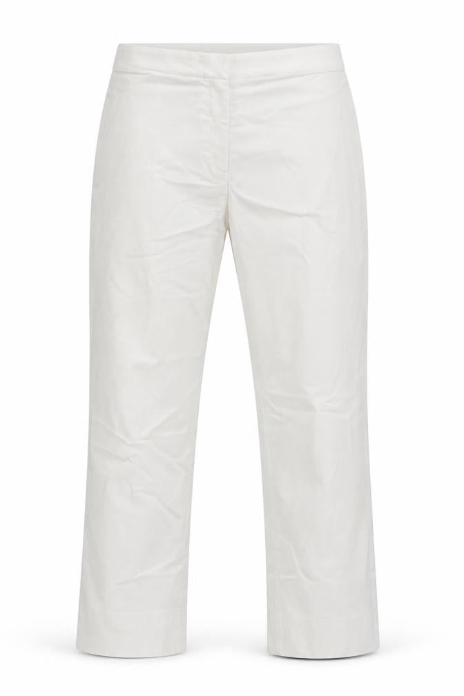 Dunnes Women White M Straight Leg Trousers Smart Casual
