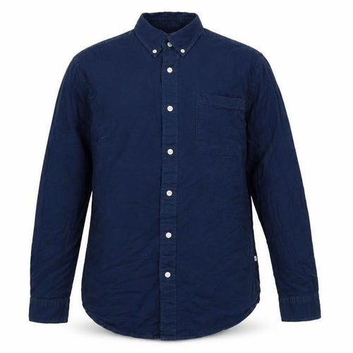 Selected Homme Men's Blue 16.5 Oxford Regular Fit Button-Down Shirt
