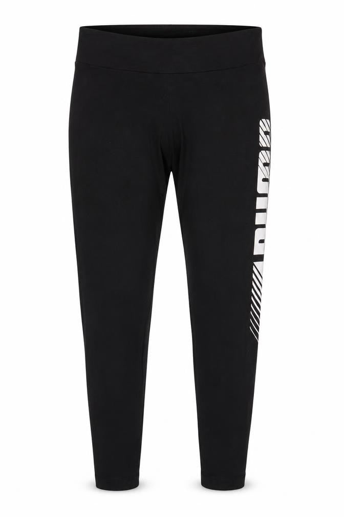 Puma Women’s Black M Logo Print Skinny Gym Training Leggings