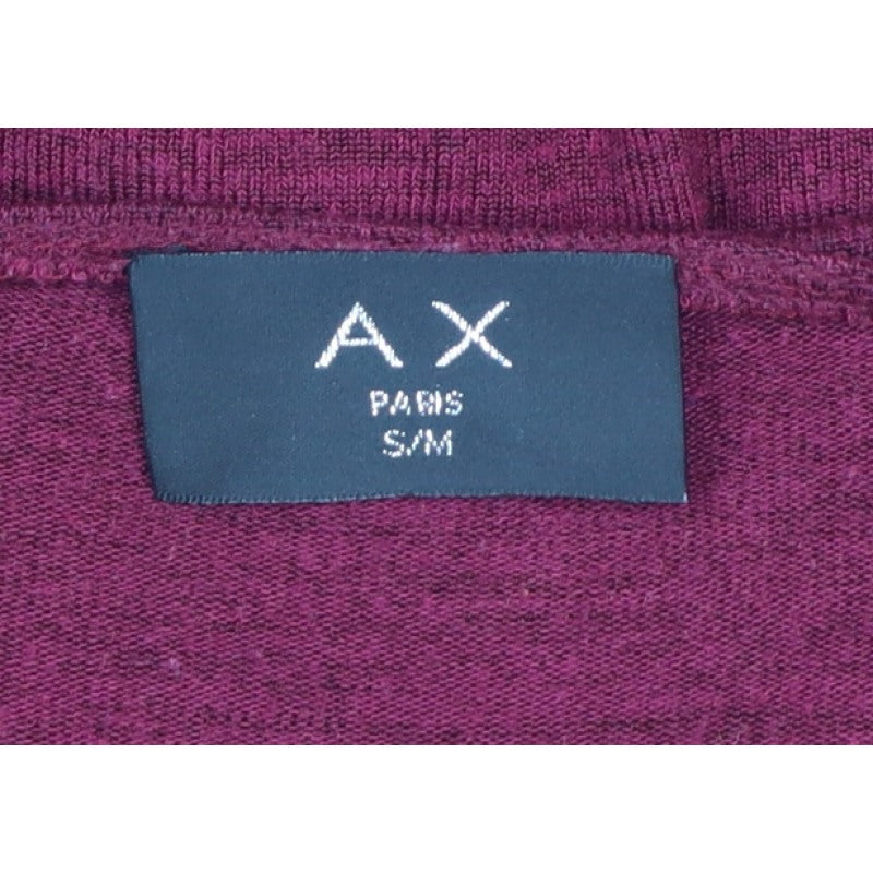 AX Paris Women’s Red S/M Open Front 3/4 Sleeve Knit Cardigan
