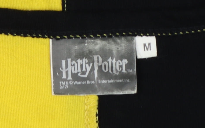 Harry Potter Men’s Black Yellow M Diggory Long Sleeve Pyjama Top