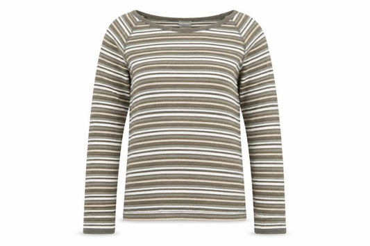Next Women’s Multicoloured Striped Jersey Raglan Long Sleeve T-Shirt UK 14