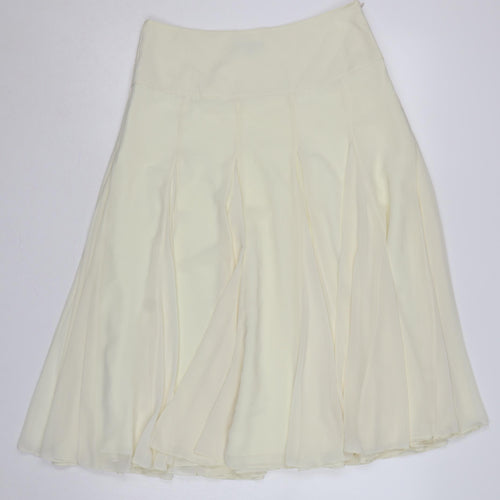 Coast Women’s Ivory UK 12 Maxi Flare Layered Chiffon Skirt