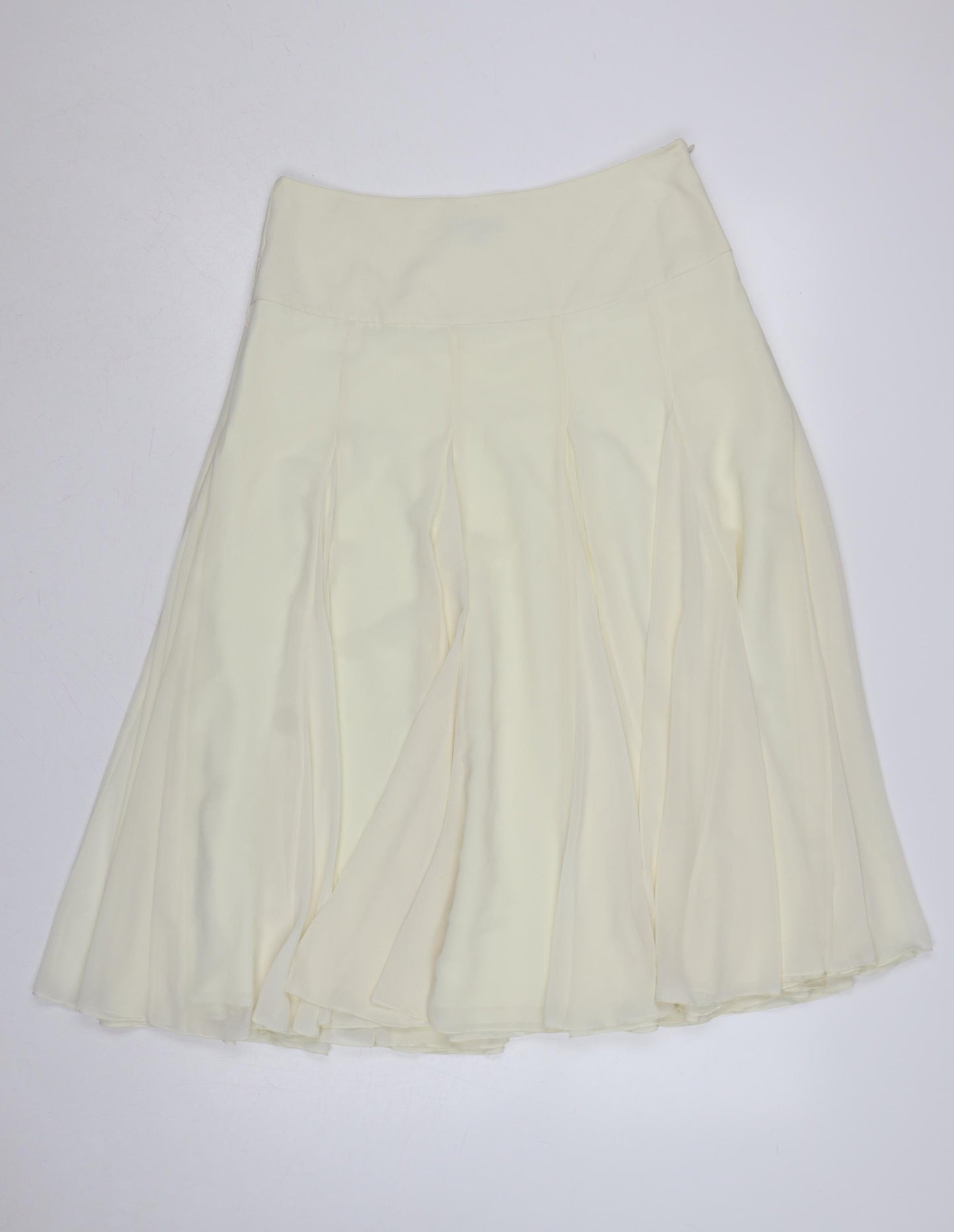 Coast Women’s Ivory UK 12 Maxi Flare Layered Chiffon Skirt