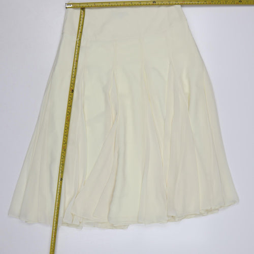 Coast Women’s Ivory UK 12 Maxi Flare Layered Chiffon Skirt