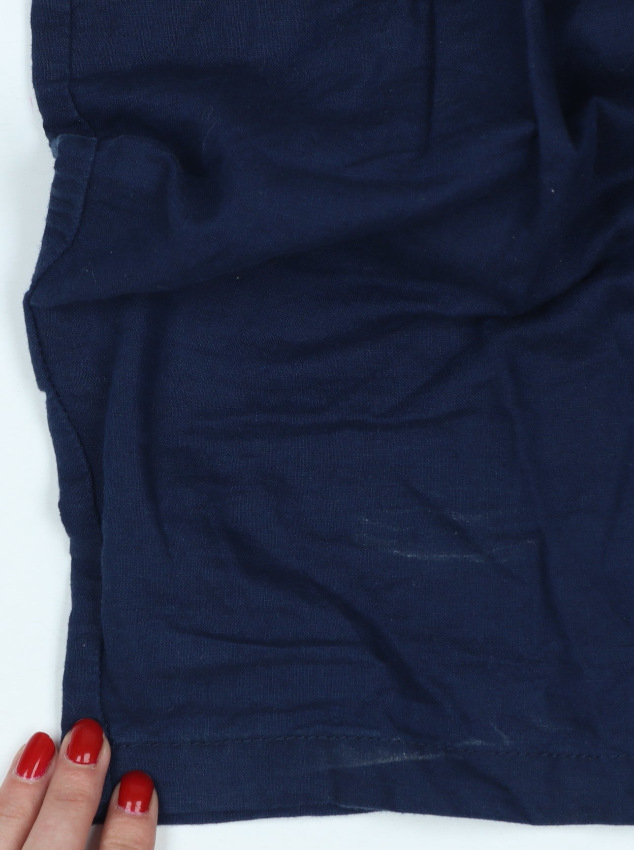 Mango Women Blue S Pencil Shirt Dress Linen Cotton Short Sleeve