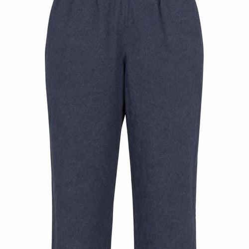 Bonmarché Women’s Blue Size 16 Pleated Paperbag Trousers Elastic Waist
