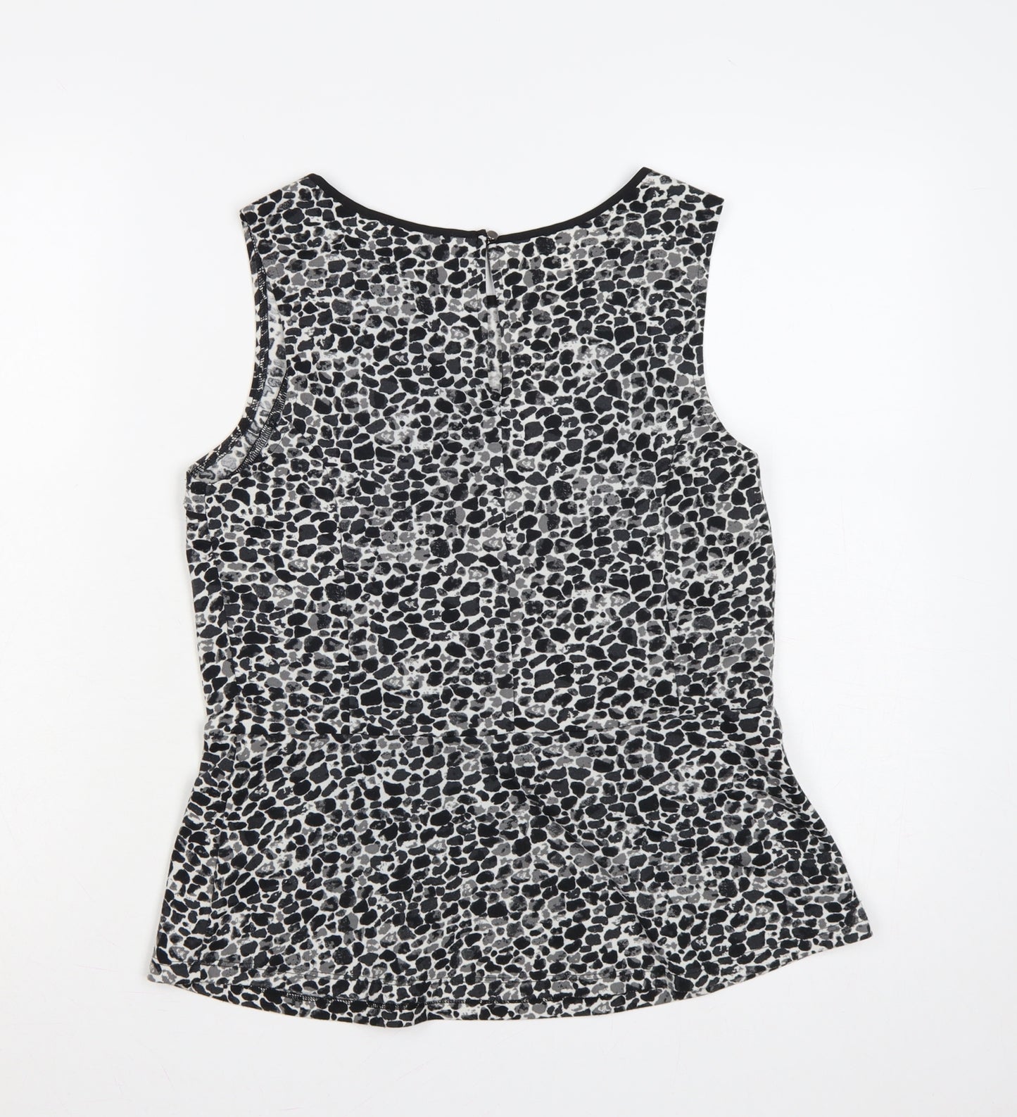 Oasis Women Multicoloured M Animal Print Sleeveless Jersey Tank Top