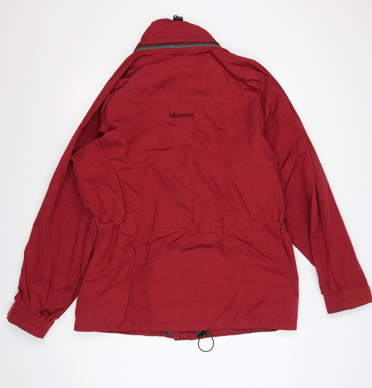 Marmot Women Red L Ski Jacket Hooded Full Zip Nylon