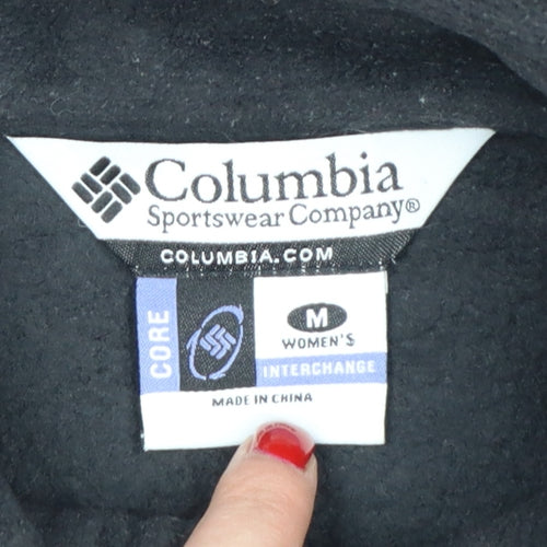 Columbia Women’s Black M Fleece Interchange Bodywarmer Zip Waistcoat