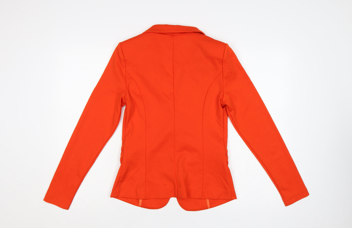 ICHI Women’s Orange S Single-Breasted Tailored Blazer Jacket
