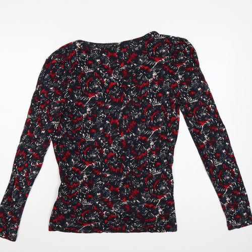 French Connection Women Multicoloured S Cowl Neck Long Sleeve Blouse