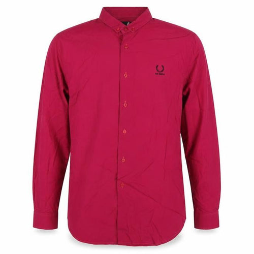 Fred Perry x Raf Simons Men's Pink L Button-Down Cotton Shirt