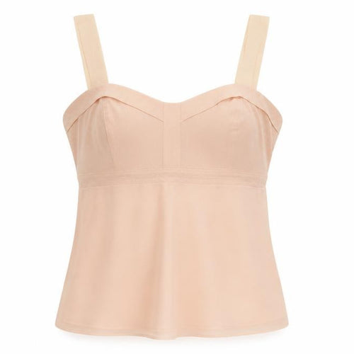 Gap Women Pink XS Sheer Chiffon Sweetheart Camisole Tank Top