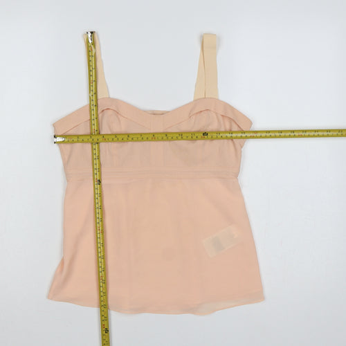 Gap Women Pink XS Sheer Chiffon Sweetheart Camisole Tank Top
