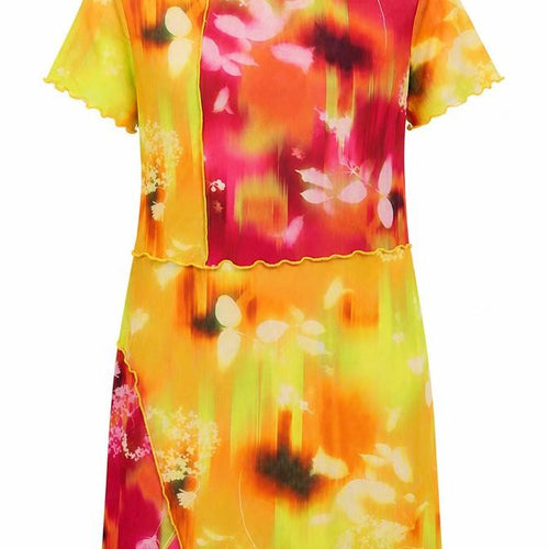 PrettyLittleThing Women Multicoloured UK 16 Bodycon Floral Mesh Dress