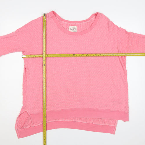 Postcard from Brighton Women’s Pink Textured Tunic Sweatshirt S