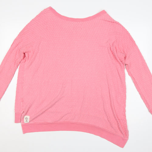 Postcard from Brighton Women’s Pink Textured Tunic Sweatshirt S