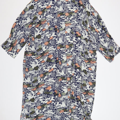 Kin by John Lewis Women’s Multicolour Floral Midi Shift Dress UK 16