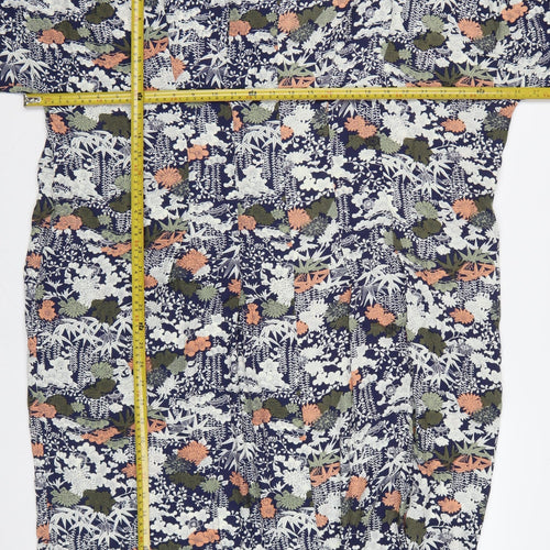 Kin by John Lewis Women’s Multicolour Floral Midi Shift Dress UK 16