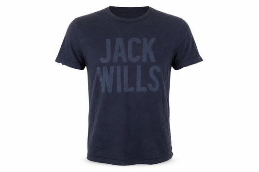 Jack Wills Men’s Blue XS College Logo Graphic Crew Neck T-Shirt