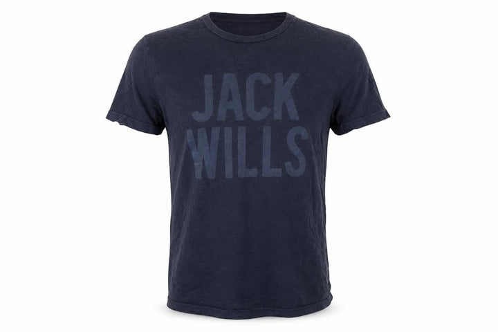 Jack Wills Men’s Blue XS College Logo Graphic Crew Neck T-Shirt