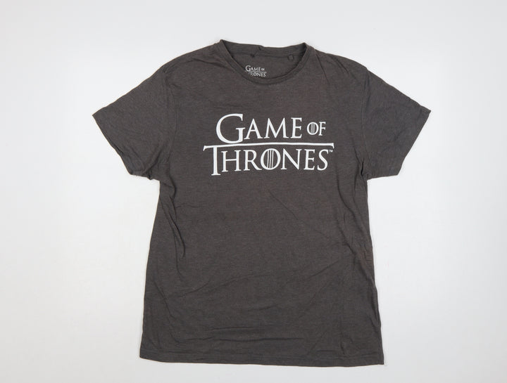 Cedar Wood State Men’s Grey L Game of Thrones Logo Graphic T-Shirt