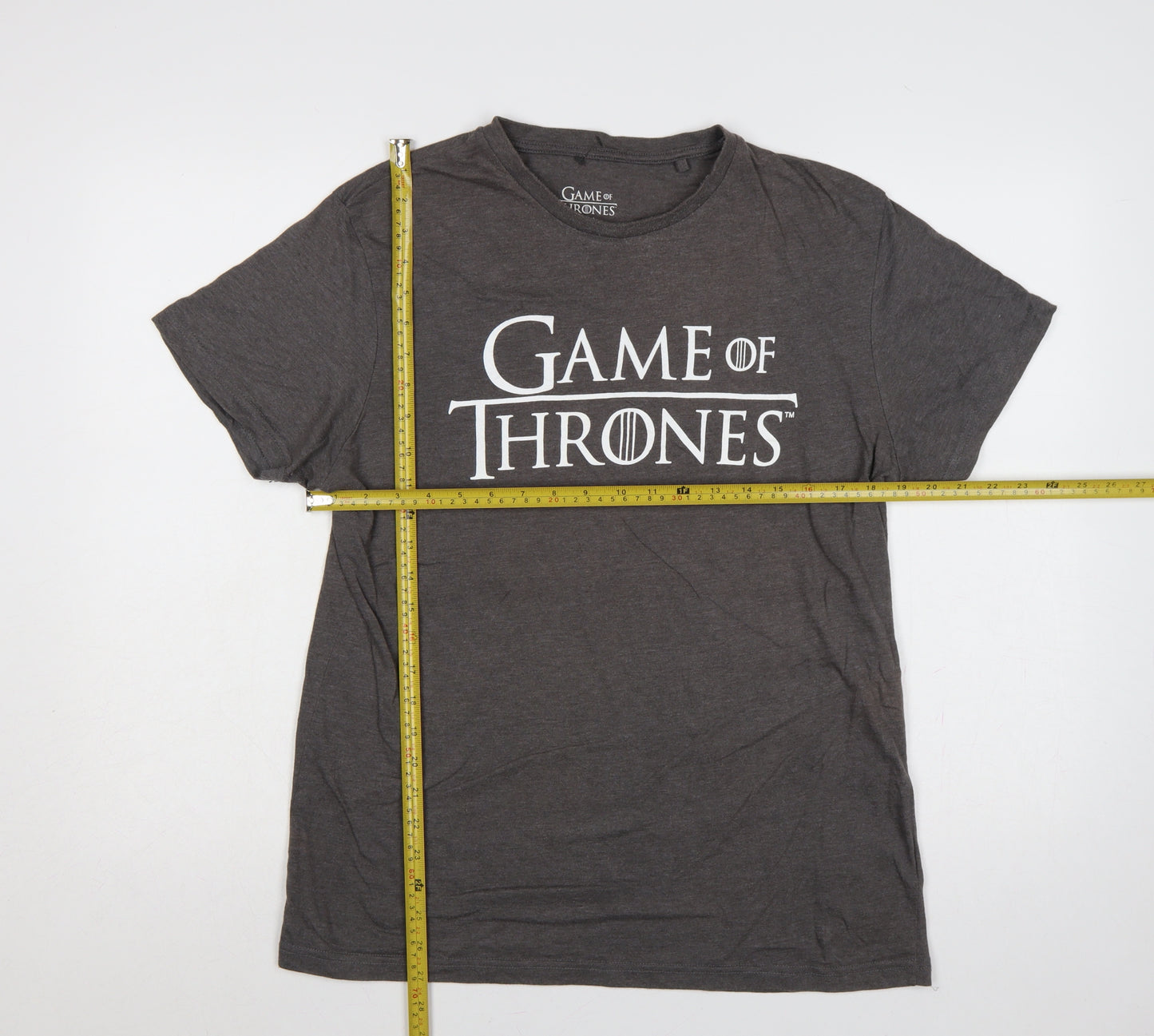 Cedar Wood State Men’s Grey L Game of Thrones Logo Graphic T-Shirt