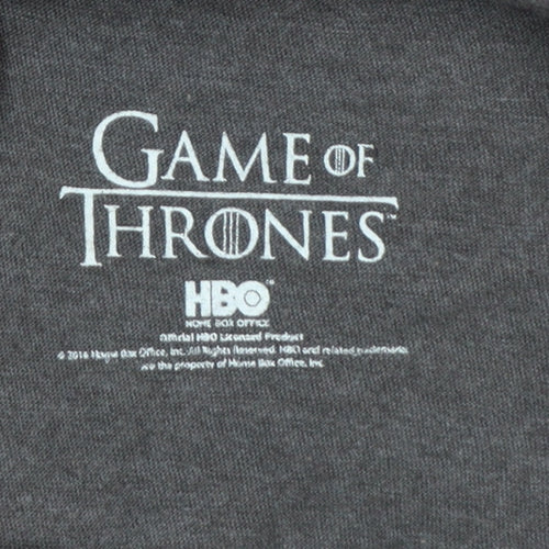 Cedar Wood State Men’s Grey L Game of Thrones Logo Graphic T-Shirt
