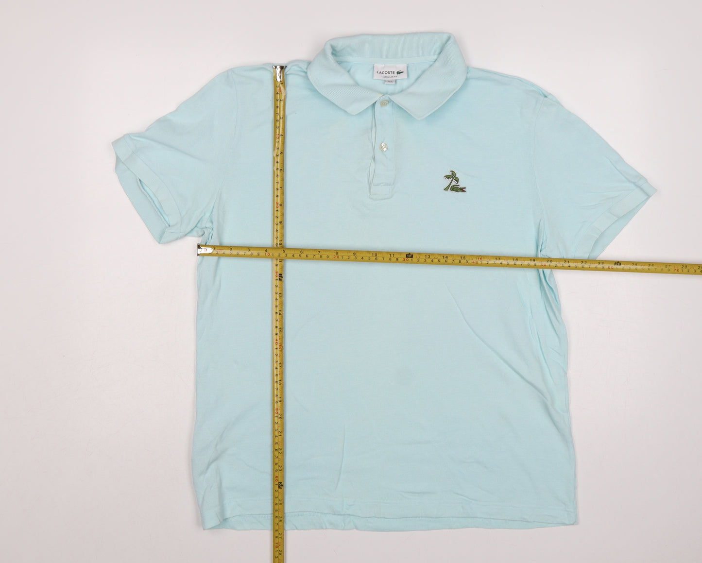 Lacoste Men’s Blue XL Regular Fit Cotton Logo Polo Shirt