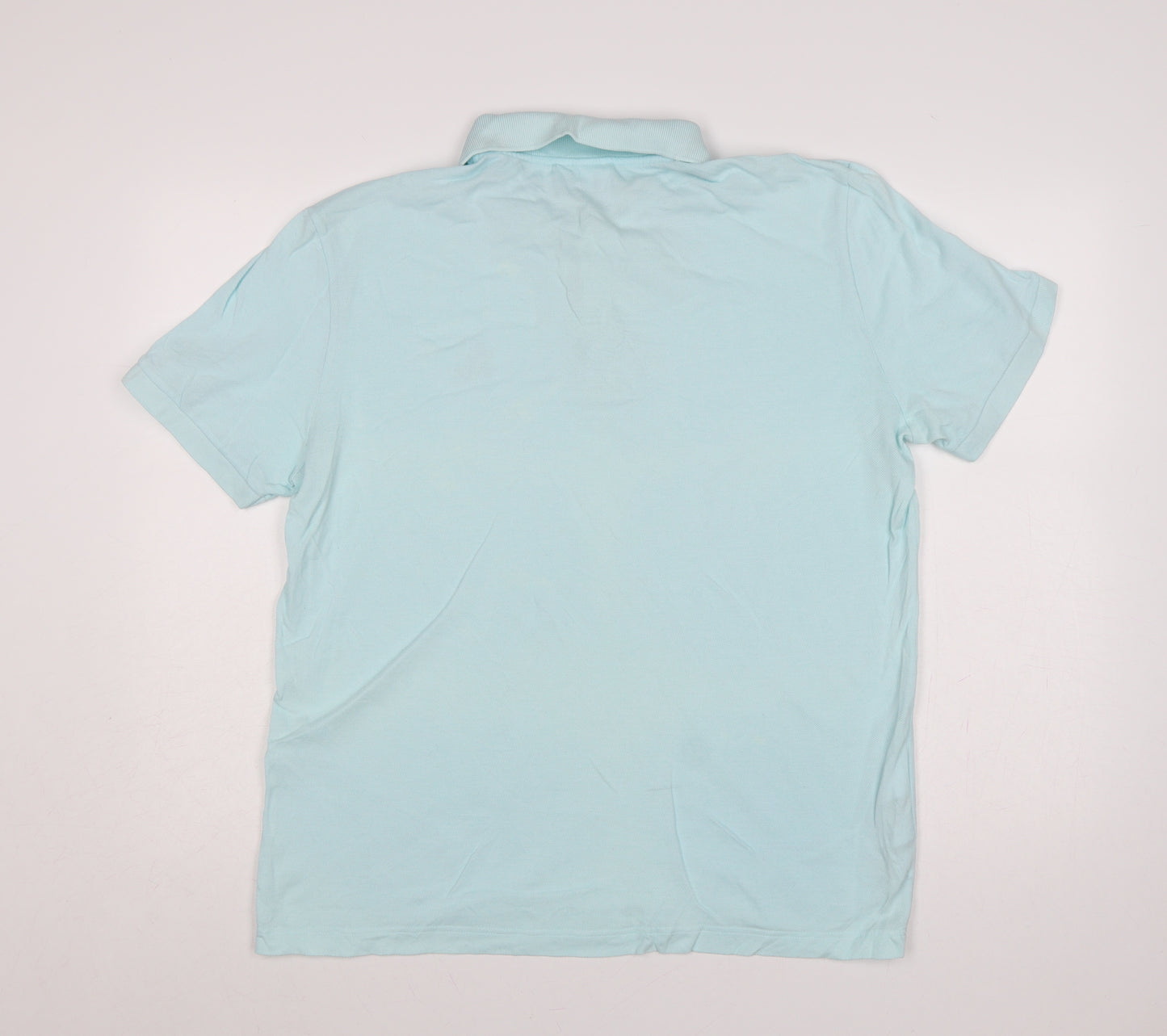 Lacoste Men’s Blue XL Regular Fit Cotton Logo Polo Shirt