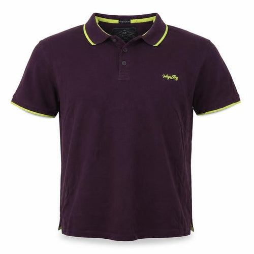 Tokyo Laundry Men’s Purple L Polo Shirt Lime Trim Logo