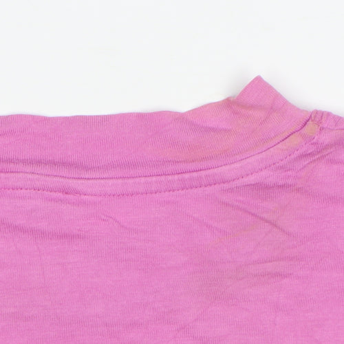 Jigsaw Women Pink XS Basic Modal Cotton Cap Sleeve T-Shirt